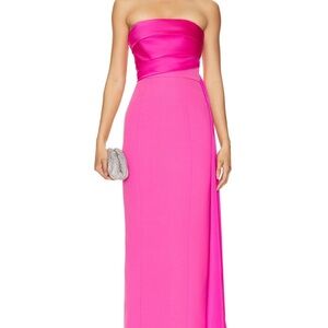 NBD Strapless Fuchsia Dress